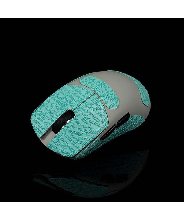 Grip Tape for Lamzu Maya X - Anti-Slip,Enhanced Control, Sweat Resistance,Improves FPS Gaming Grip & Mouse Protection [Pre-Cut] CS Cyan 0.3mm