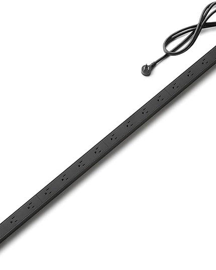 Amazon Basics Surge Protector Power Strip, 16-Outlet, Heavy Duty, Metal, 600 Joules, 6ft Extension Cord, Wide Spaced, Mountable, Black