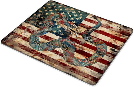 Square Mouse Pad Colorful Mythical Dragon and National Flag-3,Gaming Mouse Pads for Desk,Soft Computer Waterproof Non-Slip Mouse Mat