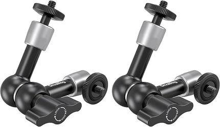 SMALLRIG 5.5-inch Magic Arm 2-Pack, Articulating Adjustable Friction Arm Mount with 1/4"-20 Thread Screw, for Camera Monitor/LED Light Setup, 5316