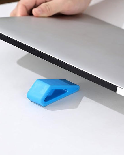 Ywmsfl 2Pcs Lightweight Portable Laptop Stand Small Cooling Slip Silicone Tilting Pad Small Tablet Ergonomic Stand for Typing
