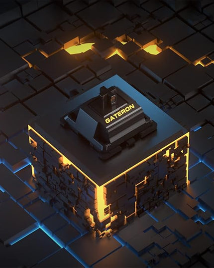 Gateron Oil King V2 Pre Lubed 5pin Linear Switches for Mechanical Keyboard (90PCS, Oil King)