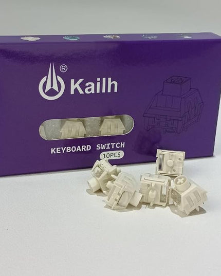 Kailh Box Ice Cream Pro Linear Switch,5-pin RGB SMD 45gf Full POM Material Pre-Lubed Key Switches for Mechanical Gaming Keyboard(Ice Cream PRO,10Pcs)