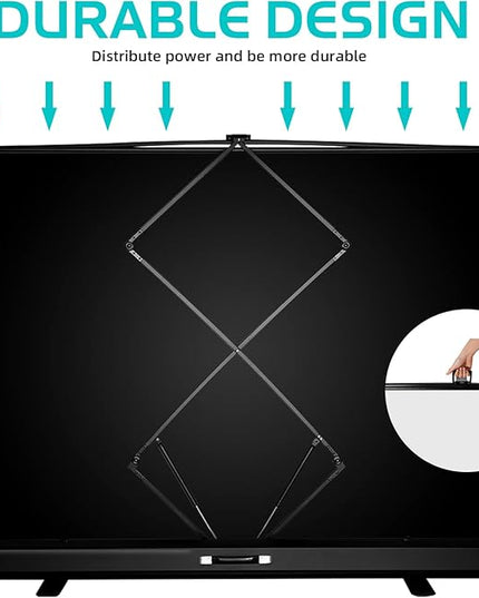 【Wider Style】 RAUBAY 78.7 x 82.7in Large Collapsible White Backdrop Screen Portable Retractable Panel Photo Background with Stand for Video Conference, Photographic Studio, Streaming