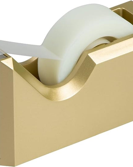 JAM PAPER Colorful Desk Tape Dispensers - Gold - Sold Individually
