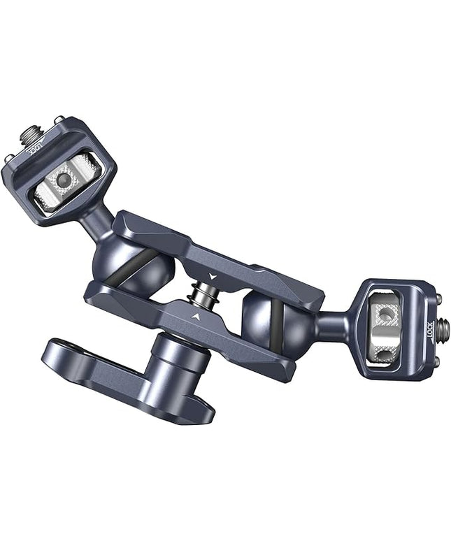 SMALLRIG Camera Magic Arm, Flexible Articulating Arm with 1/4” Screws, Field Monitor Mount with Dual Ballhead, Aluminum