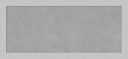 Amanti Art White Framed Magnetic Board 24x52 Oversize Vision Board for use with Magnets, 100% Metal Sheet to Display Items as Office Decor or for Home Organization in mudroom, Kitchen or Kids Room