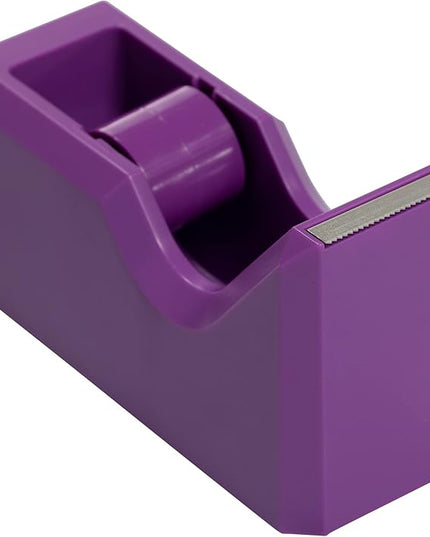 JAM PAPER Colorful Desk Tape Dispensers - Purple - Sold Individually