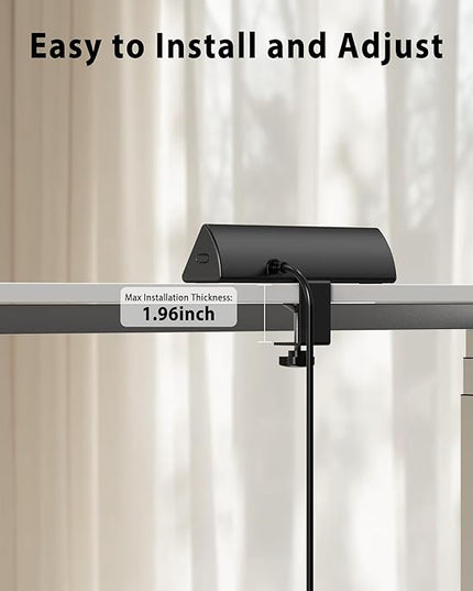 Jgstkcity Desk Clamp Power Strip,20W Fast Charging Station,Surge Protector Nightstand Edge Mount,1875W Extension Cord with Multiple Outlets,2 USB-C,2 USB-A,for Home Office (Black, 6 FT)