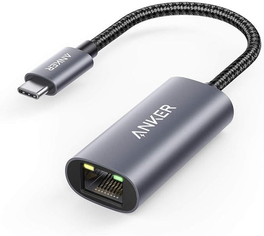 Anker USB C to Ethernet Adapter, Portable USB C Type-C 1-Gigabit Network Hub, 10/100/1000 Mbps,Network Adapter for MacBook Pro, iPad Pro 2019/2018, ChromeBook, XPS, Galaxy S9/S8, and More