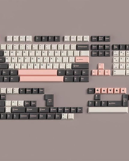 Sumgsn Olivia Keycaps 163 Keys Cherry Profile Doubleshto Keycap Set Fit for Alice Keyboard 61/64/87/104/108 Cherry Mx Switches ISO ANSI Layout Alice Keyboard Mechanical Keyboards