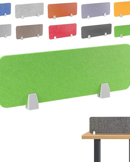 Felt-Covered Panels, soundproof Desk dividers, Removable Acoustic Desk partitions with Two Clips, Suitable for Installation as Privacy Screens in Offices, Studies, classrooms and librari K 11.8x31.5"