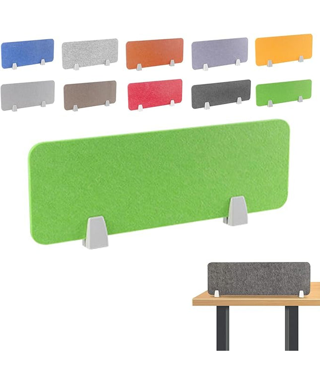 Felt-Covered Panels, soundproof Desk dividers, Removable Acoustic Desk partitions with Two Clips, Suitable for Installation as Privacy Screens in Offices, Studies, classrooms and librari K 11.8x23.6"