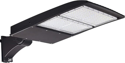 300W LED Shoebox Area Lights 4000K Neutral White, LED Parking Lot Lights, 20KV Surge Protector, 1-10V Dim (700-1000W Equiv.) 40500lm, LED Pole Head Fixture Direct Arms Mount, DLC Premium UL 4000K