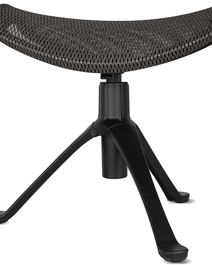 Footrest for Desk Adjustable Height 2-in-1 Function Rotatable Ergonomic Under Desk Footrest Ottoman Stool Rolling Leg Rest for Home Office (Gray)