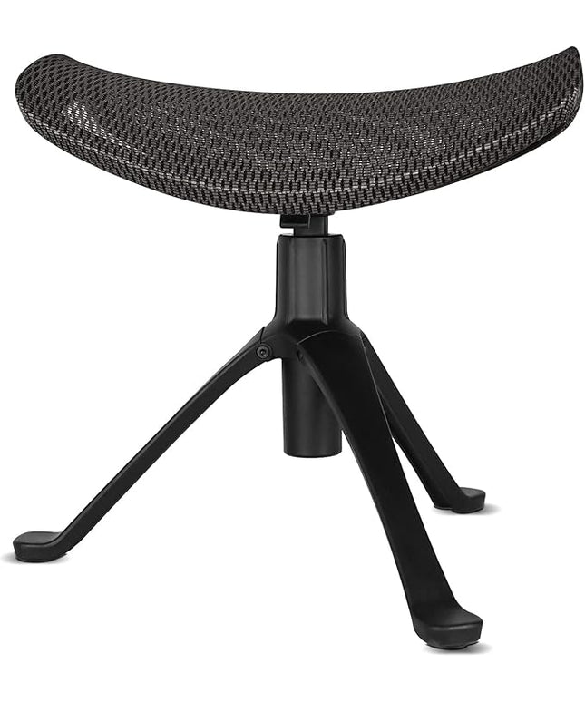Footrest for Desk Adjustable Height 2-in-1 Function Rotatable Ergonomic Under Desk Footrest Ottoman Stool Rolling Leg Rest for Home Office (Gray)