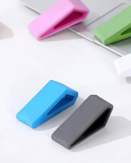 Ywmsfl 2Pcs Lightweight Portable Laptop Stand Small Cooling Slip Silicone Tilting Pad Small Tablet Ergonomic Stand for Typing