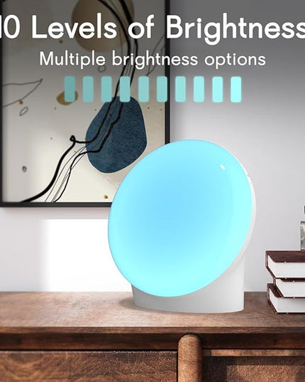 Brown Noise Sound Machine with 30 Soothing Sounds Sleep Machine 12 Colors Night Light White Noise Machine 36 Volume Levels 4 Timers and Memory Function 10 Adjustable Brightness for Baby Adults Kids