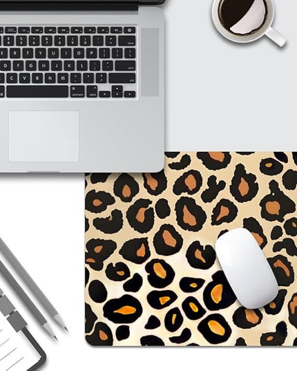 Into The Wild Leopard Print Case Square Mouse pad, Texture, Waterproof, Anti Slip Rubber Base, Computer Mouse pad, Laptop Mouse pad