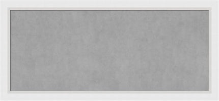 Amanti Art White Framed Magnetic Board 24x52 Oversize Vision Board for use with Magnets, 100% Metal Sheet to Display Items as Office Decor or for Home Organization in mudroom, Kitchen or Kids Room