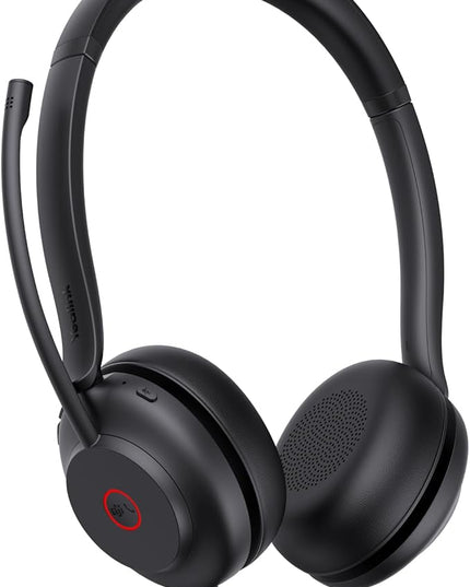 Yealink UH35 USB Headset for PC, Wired Headphones with Noise Cancelling Microphone, Certified Teams, All-Day Comfort Design, Stereo Headset for Home Office Online Meeting, Easy Mute, Busylight