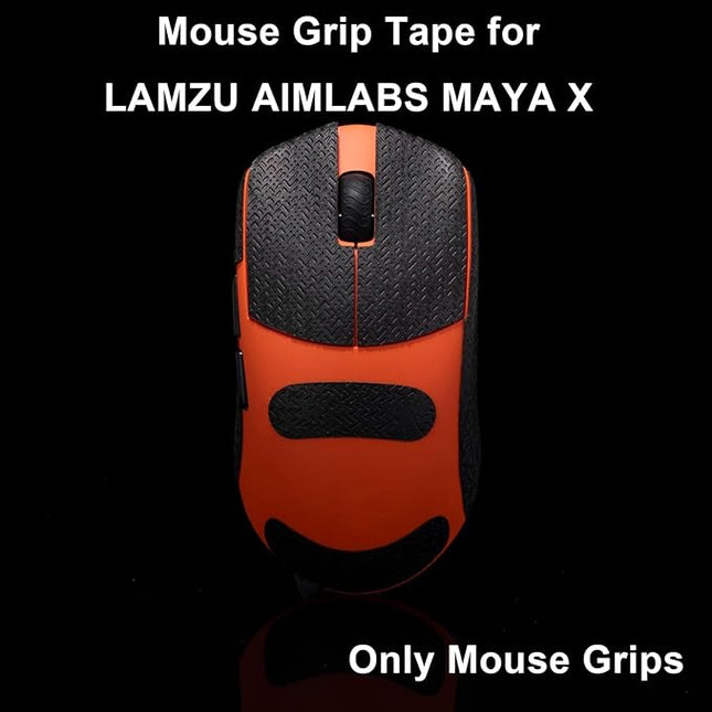 Grip Tape for Lamzu Maya X - Anti-Slip,Enhanced Control, Sweat Resistance,Improves FPS Gaming Grip & Mouse Protection [Pre-Cut] Blood X