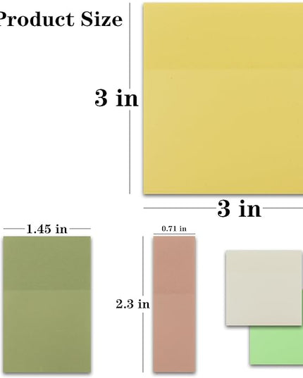 Transparent Sticky Notes, 3"x3" Clear Sticky Notes, Waterproof Translucent Sticky Note Pads for Books Annotation, Clear Post it Notes for Bible Journaling Study, School Office Supplies