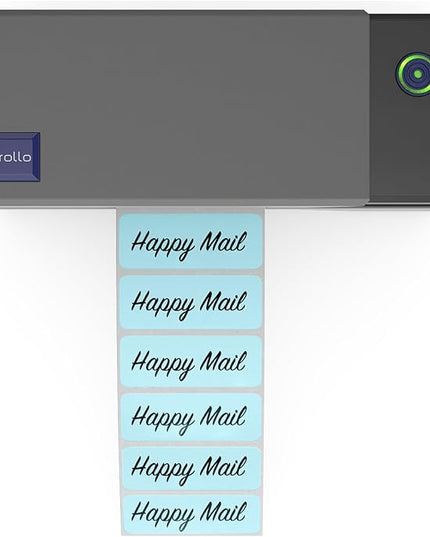 Rollo 2x1 Sticker Labels - Roll of 1,000 Blue Labels - Multi-Purpose Direct Thermal Printer Stickers