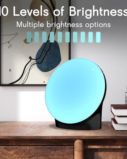BrownNoise White Noise Machine with 30 Soothing Sounds 12 Colors Night Light and Sound Machine 36 Volume Levels 4 Timers and Memory Function 10 Adjustable Brightness Sleep Machine for Baby Adults Kids
