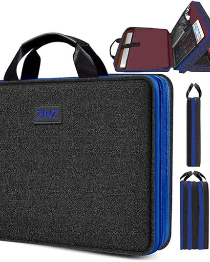 ZINZ Laptop Case 15 15.6 16 inch Sleeve, Expandable Computer Hand Bag with Multi-pockets Compatible with MacBook Pro 16 inch M4/M3/M2/M1, MacBook Air/Pro 15 inch and 15-16 inch Notebooks，B01BL01
