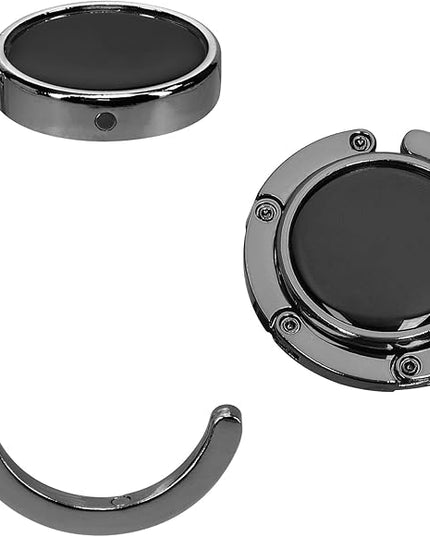 kwmobile Purse Hanger for Table (Set of 2) - Purse Hook for Table - Folding Handbag Hanger - Portable Bag Holder