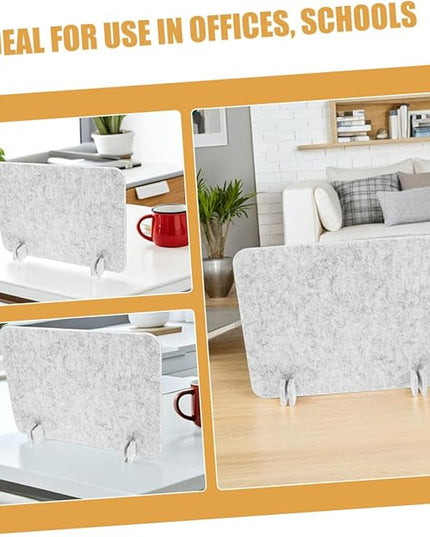 2pcs Felt Desk Divider Panel Soundproof for Office Student Desks Easy to Clean Material Quick Installation