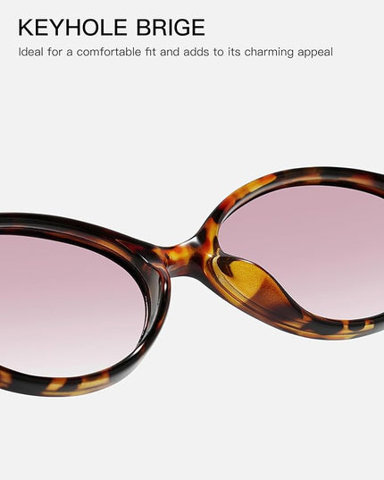 TIJN Olisa Blue Light Blocking Glasses for Women Men,Oval Glasses Frame Bluelight Glasses for Gaming/Computer/Screen