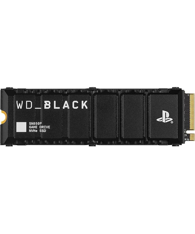 WD_BLACK 2TB SN850P NVMe M.2 SSD Officially Licensed Storage Expansion for PS5 Consoles, up to 7,300MB/s, with heatsink - WDBBYV0020BNC-WRSN