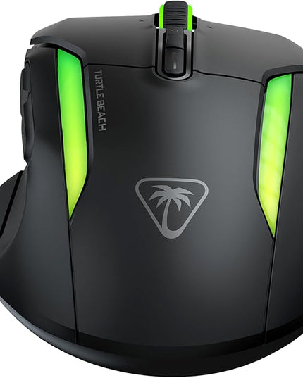 Turtle Beach Kone II Air Wireless RGB Gaming Mouse, 350-Hr Rechargeable Battery, 26000 DPI Optical Sensor, 100M Click Optical Switches, 21 Customizable Inputs, Ergonomic, 4D Scroll Wheel – Ash Black