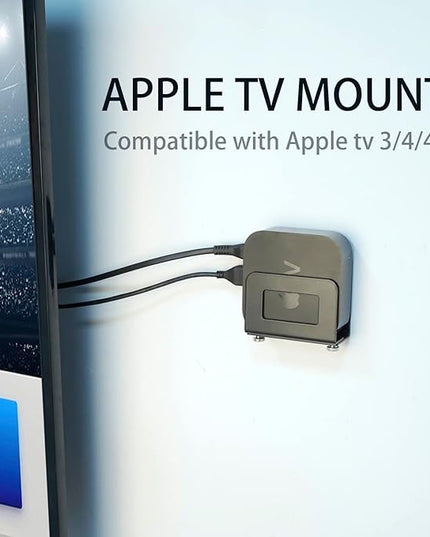 Monzlteck Adjustable Small Device Wall Mount Holder for Apple TV,ROKU,Router,Modem and Other Media Players
