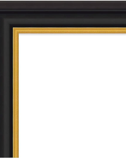 Amanti Art Black Framed Magnetic Board 30x42 Large Vision Board for use with Magnets, 100% Metal Sheet to Display Items as Office Decor or for Home Organization in mudroom, Kitchen or Kids Room