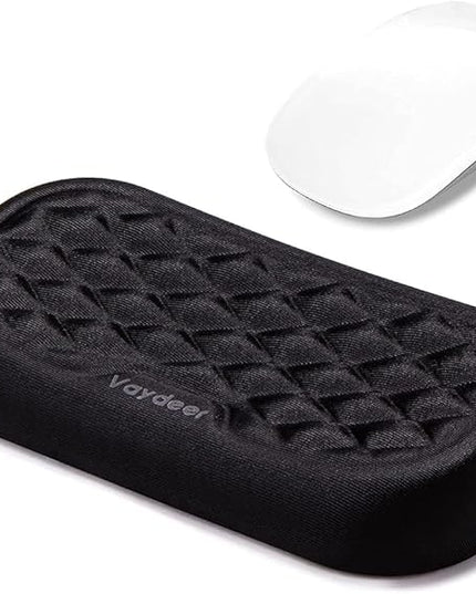 Vaydeer Mouse Wrist Rest Pad, Memory Foam Hand Rest Support Padded for Office, Computer, Laptop, Typing and Wrist Pain Relief and Repair (5.91 inch, Black)