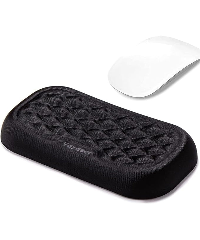 Vaydeer Mouse Wrist Rest Pad, Memory Foam Hand Rest Support Padded for Office, Computer, Laptop, Typing and Wrist Pain Relief and Repair (5.91 inch, Black)
