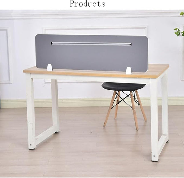 Acoustic Desk Privacy Panel, Noise-Reducing Divider for Stand-Sit Workstations, 60cm x 30cm, Orange, Office Partition Enhanced Focus and
