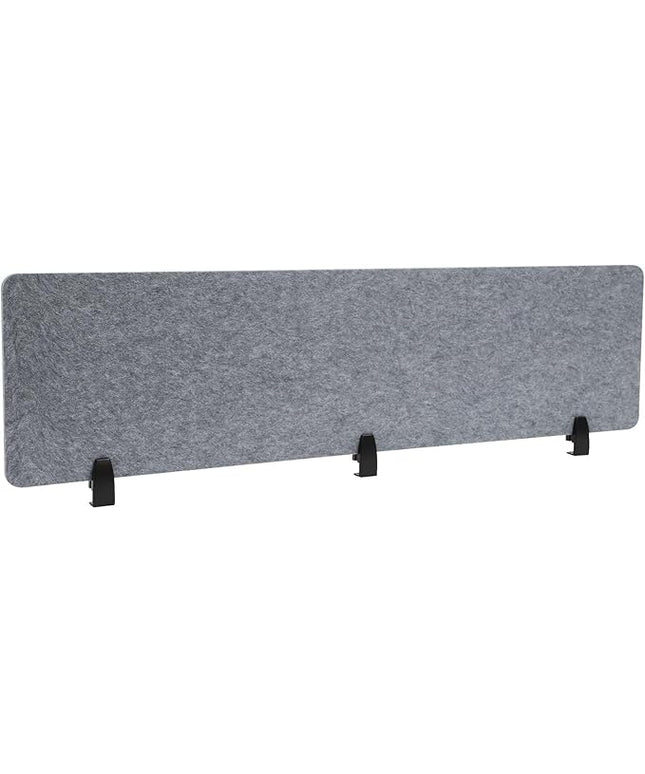 2 Pack Polyester Desk Dividers, Soundproof Room Divider Office Furniture Partitions, Privacy Desk Panel with Clamps, Stand Up Freestanding Desk Privacy Panel for Office Classroom(60" x 16")