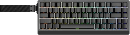 ND68 68 Keys Wired Magnetic Switch Keyboard, 0.005MM RT Accuracy, 8KHZ Polling Rate/Latency As 0.125MS/256KHZ Single Key Scan Rate/ARGB，Hot Swappable,Gasket Structure Gaming Keyboard（Black）