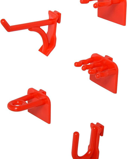 DURHAND 54 Piece Pegboard and Shelf Tool Organizer Wall Mounted DIY Garage Storage with 50 Hooks