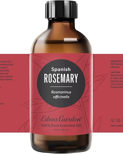 Edens Garden Rosemary-Spanish Essential Oil- 100% Pure Premium Grade, Undiluted, Natural, Therapeutic, Aromatherapy, The Best for Diffuser, Candle, Laundry, Humidifiers 118 ml (4 fl oz)