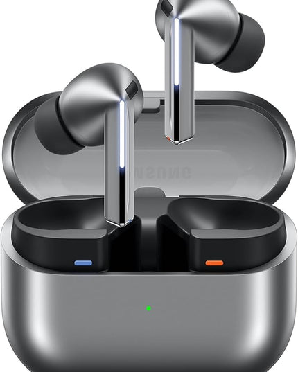 Samsung Galaxy Buds 3 Pro AI True Wireless Bluetooth Earbuds, Noise Cancelling, Sound Optimization, Redesigned Comfort Fit, Silver [US Version, Amazon Exclusive, 2Yr Warranty]