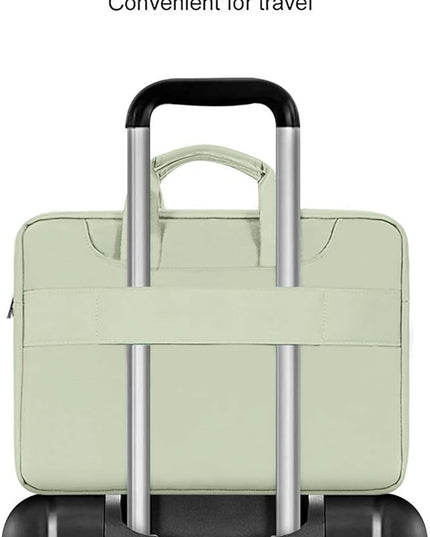 MOSISO 360 Protective Laptop Shoulder Bag Compatible with MacBook Air 15 M4 A3241 M3 A3114 M2 A2941/Pro 16 inch M4 M3 M2 M1, 15-15.6 inch Notebook,Matching Color Sleeve with Belt, Sage Green