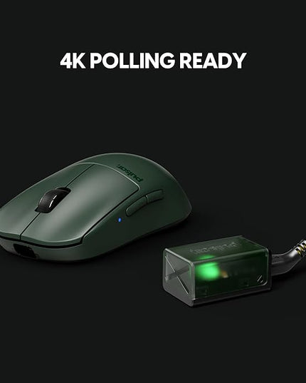Pulsar Gaming Gears X2 v2 mini Wireless Gaming Mouse, Founder's Edition, Ultra Lightweight 1.80 oz (51 g), Symmetrical, Optical Switch, 2.4 Ghz 1 ms, 26000 DPI, PAW3395 Sensor (Mini, Wireless, Green)