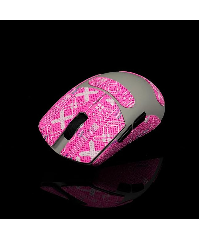 Grip Tape for Lamzu Maya X - Anti-Slip,Enhanced Control, Sweat Resistance,Improves FPS Gaming Grip & Mouse Protection [Pre-Cut] Printsteam Pink 0.5mm