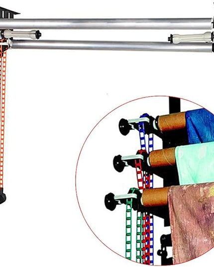 NEEWER Photography 3 Roller Wall Mounting Manual Background Support System with 2 x Tri Fold Hook, 6 x Expand Bar, 3 x Chain, Load Capacity per Roller: 22lb/10kg
