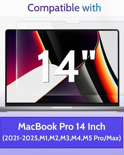 Peslv 3-Pack Anti Blue Light Screen Protector for MacBook Pro 14 Inch(2021-2025, M1, M2, M3, M4, M5), 14.2" Mac Laptop Glare Filter Uv Blocker Shield Cover Eye Protection Film